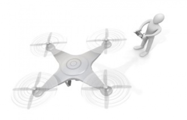 image of drone in motion
